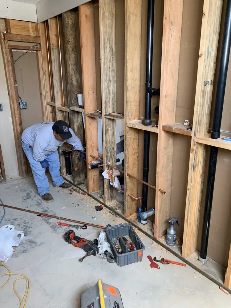 Commercial rough-in plumbing for Gas Line Repair in Bolton Hill